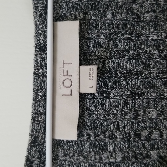 LOFT Heather Gray Sweater - Picture 3 of 9